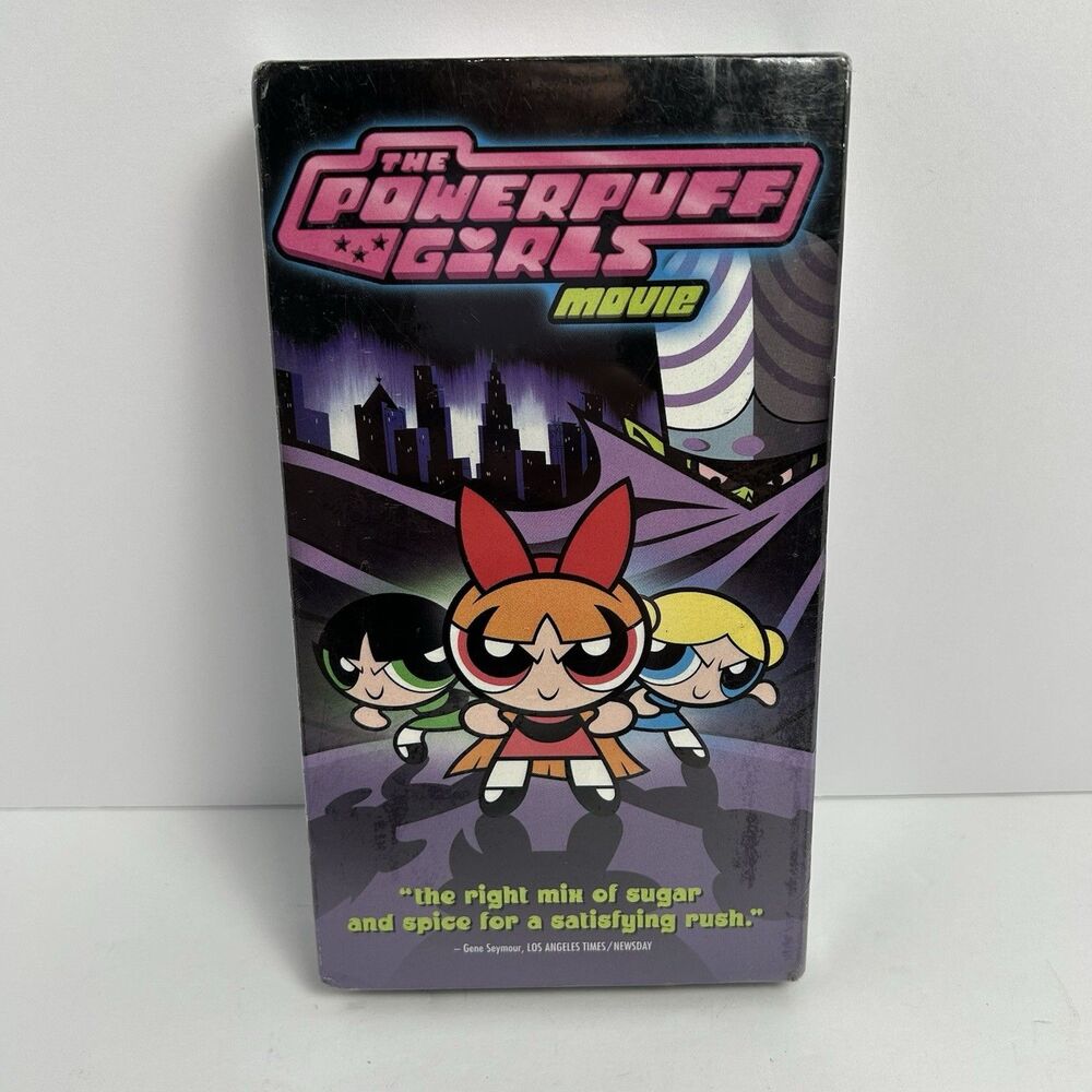 The Powerpuff Girls Movie (VHS, 2002 Contains Dexters Laboratory Cartoon) Slip
